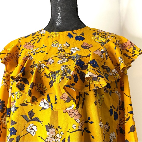 MELLODAY Pleated Bell Sleeve Blouse - Picture 5 of 12